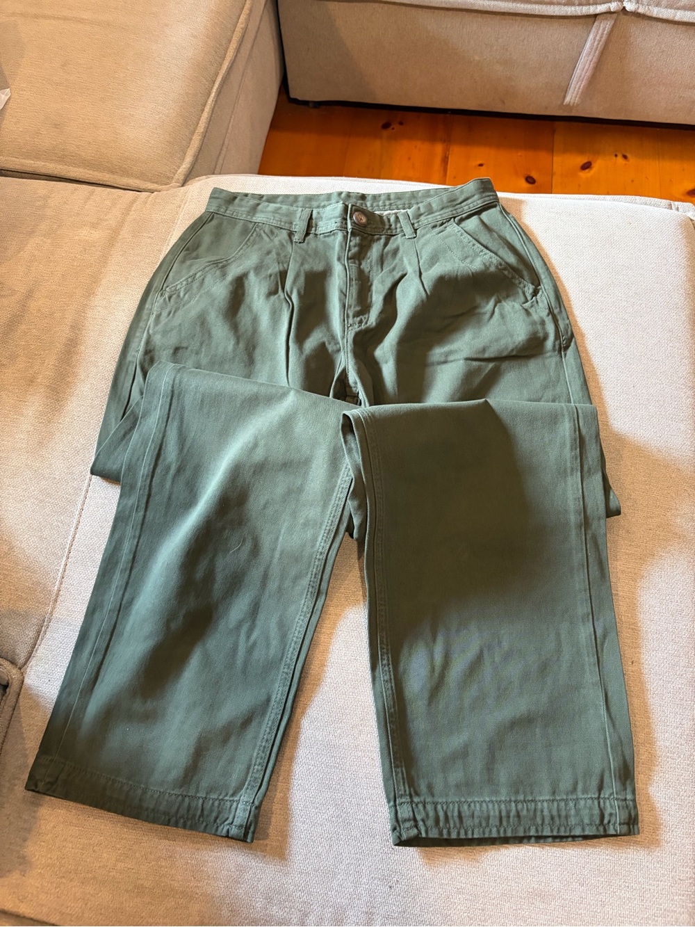 Free People green trousers size size 27 (14 inche waist)